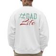 Dad Life Softball Baseball Daddy Sports Father’s Day Premium Men's Sweatshirt Back Print