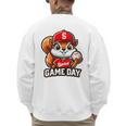 Game Day Baseball Dad Baseball Mam Father's Day Men's Sweatshirt Back Print Game Day Baseball Dad Baseball Mam Father's Day Men's Sweatshirt Back Print