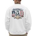 Patriotic Baseball Dad USA Flag American 4th Of July Premium Men's Sweatshirt Back Print Patriotic Baseball Dad USA Flag American 4th Of July Premium Men's Sweatshirt Back Print