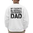 Retro Baseball Dad My Favorite Baseball Player Calls Me Dad Men's Sweatshirt Back Print Retro Baseball Dad My Favorite Baseball Player Calls Me Dad Men's Sweatshirt Back Print