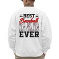 Retro Best Baseball Dad Ever Daddy Happy Fathers Day Men Men's Sweatshirt Back Print Retro Best Baseball Dad Ever Daddy Happy Fathers Day Men Men's Sweatshirt Back Print