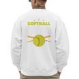 Softball Dad Just Like A Baseball Dad Player Premium Men's Sweatshirt Back Print Softball Dad Just Like A Baseball Dad Player Premium Men's Sweatshirt Back Print