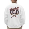 Vintage Baseball Dad For Game Day Father's Day Toddler Kids Men's Sweatshirt Back Print