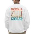 Vintage Baseball Dad Like a Regular Dad But Cooler Men Premium Men's Sweatshirt Back Print