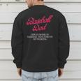Baseball Dad Travel Ball Little League Husband Wedding Men's Sweatshirt Back Print Baseball Dad Travel Ball Little League Husband Wedding Men's Sweatshirt Back Print