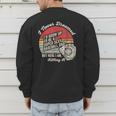 I Never Dreamed Baseball Dad Killing It Men's Sweatshirt Back Print