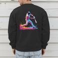 Tie Dye Baseball Dad Fathers Day Men's Sweatshirt Back Print Tie Dye Baseball Dad Fathers Day Men's Sweatshirt Back Print