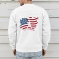 Baseball DAD American Flag Patriotic Father's Day Premium Men's Sweatshirt Back Print Baseball DAD American Flag Patriotic Father's Day Premium Men's Sweatshirt Back Print