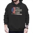 4th Of July Baseball Fan I Yell Because I Care Baseball Dads Men Hoodie