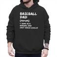 Baseball Dad Definition Men Hoodie Baseball Dad Definition Men Hoodie
