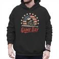 Baseball Dad Game Day USA Flag Men Hoodie