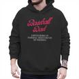 Baseball Dad Travel Ball Little League Husband Wedding Men Hoodie