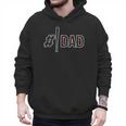 Baseball Player Dad Father's Day Number One Baseball Dad Men Hoodie