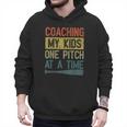 Coaching My Kids One Pitch At A Time Vintage Baseball Dad Men Hoodie Coaching My Kids One Pitch At A Time Vintage Baseball Dad Men Hoodie