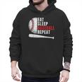 Eat Sleep Baseball Repeat Humor Baseball Dad Players Men Hoodie