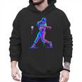 Ice Cream Drip Melting Baseball Bat Player Baseball Dad Men Hoodie