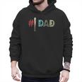 Number One Baseball Dad Father's Day Baseball Player Dad Men Hoodie