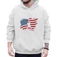 Baseball DAD American Flag Patriotic Father's Day Premium Men Hoodie