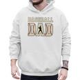 Baseball Dad Distressed Bold Stitch Graphic Sports Father Premium Men Hoodie