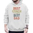 Baseball Dad For Men Vintage Best Coach And Best Dad Men Hoodie
