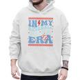 In My Baseball Papa Era Groovy Baseball Dad Family Matching Premium Men Hoodie
