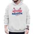 Daddy Of The Rookie Baseball Dad Retro Love Heart Birthday Premium Men Hoodie
