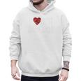 I Love Hot Baseball Dads Red Hearts Premium Men Hoodie