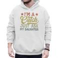 Vintage Baseball Dad Men I'm A Catch Just Ask My Daughter Men Hoodie