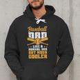 Baseball Dad Much Cooler Funny Softball And Baseball Game Men Hoodie