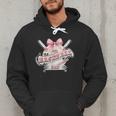 Baseball Dad With Coquette Cute Bow Sport Season Men Hoodie Baseball Dad With Coquette Cute Bow Sport Season Men Hoodie