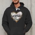 Baseball Dad Leopard Heart Baseball Lover Men Hoodie Baseball Dad Leopard Heart Baseball Lover Men Hoodie