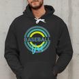 Baseball Dad With Modern Baseball Circles Men Hoodie