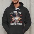 Baseball Dad Saying Hot Dog Gnome Pun For Fathers Day Men Hoodie Baseball Dad Saying Hot Dog Gnome Pun For Fathers Day Men Hoodie