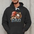 Baseball Dad Spectator Father's Day Game Day Youth Baseball Men Hoodie Baseball Dad Spectator Father's Day Game Day Youth Baseball Men Hoodie