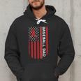 Baseball Dad Usa American Flag Patriotic Dad Father's Day Men Hoodie Baseball Dad Usa American Flag Patriotic Dad Father's Day Men Hoodie