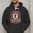 The Best Seat In The House Bucket Dad Baseball Dad Men Hoodie