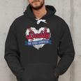 Daddy Of The Rookie Baseball Dad Retro Love Heart Birthday Men Hoodie Daddy Of The Rookie Baseball Dad Retro Love Heart Birthday Men Hoodie