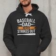 Father Fathers Day Baseball Lovers Baseball Dad Homerun Men Hoodie