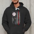 Father's Day USA Flag Patriotic Baseball Dad Men Hoodie Father's Day USA Flag Patriotic Baseball Dad Men Hoodie