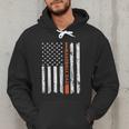 Retro Baseball Dad American Flag Father's Day 4th Of July Men Hoodie Retro Baseball Dad American Flag Father's Day 4th Of July Men Hoodie