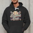 Retro Baseball Dad Sports Lovers Happy Father's Day Men Hoodie Retro Baseball Dad Sports Lovers Happy Father's Day Men Hoodie