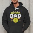 Softball Dad Just Like A Baseball Dad Player Men Hoodie Softball Dad Just Like A Baseball Dad Player Men Hoodie