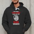 Vintage I'm Not Yelling This Is My Baseball Dad Voice Men Hoodie