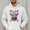 Baseball Dad Game Day Vibes Ice Cream Drip Baseball Daddy Men Hoodie