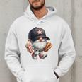 Baseball Dad Gnome Grandpa For Men Baseball Hot Dog Men Hoodie