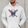 Cool Baseball Ice Cream Dripping Baseball Dad Baseball Lover Premium Men Hoodie Cool Baseball Ice Cream Dripping Baseball Dad Baseball Lover Premium Men Hoodie