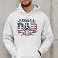 Patriotic Baseball Dad USA Flag American 4th Of July Men Hoodie Patriotic Baseball Dad USA Flag American 4th Of July Men Hoodie