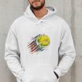 Softball Dad Like a Baseball Dad With Bigger Balls Premium Men Hoodie Softball Dad Like a Baseball Dad With Bigger Balls Premium Men Hoodie
