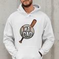 Vintage 1 Baseball Dad Daddy Father's Day Son And Daughter Men Hoodie