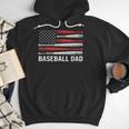 Baseball Dad Father's Day US Flag Baseball Men Hoodie Baseball Dad Father's Day US Flag Baseball Men Hoodie
